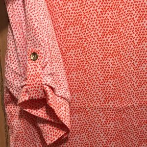 The Limited Tops - The Limited coral t-shirt blouse with heart detail The Limited Tops - The Limited coral t-shirt blouse with heart detail